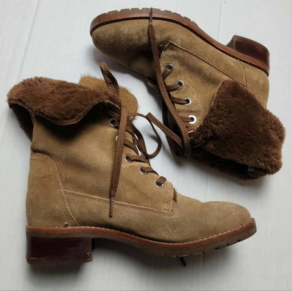 Furry Fold Over Boots